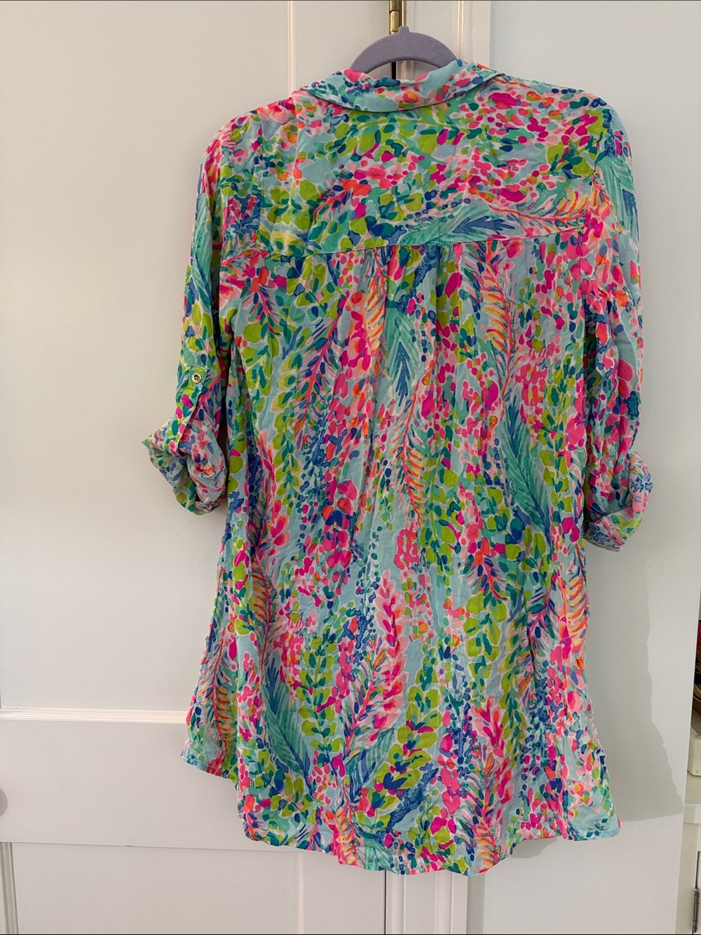 Lilly Pulitzer Neon Floral Cover Up - Picture 4 of 6